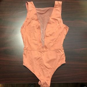 NWOT VS VERY SEXY Mesh Plunge Bodysuit